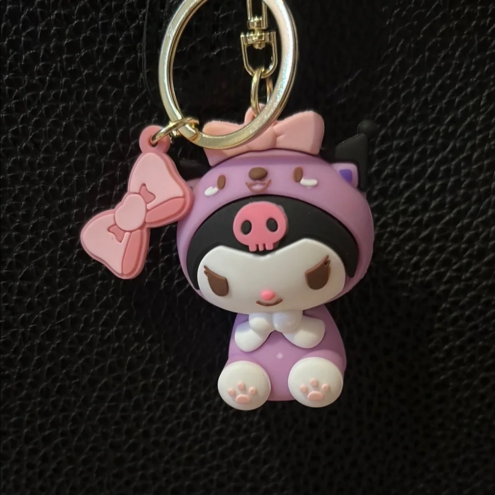 Hello Kitty and Kuromi Key Holders - Pink and White - Picture 2 of 3